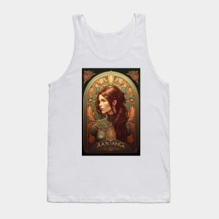 Determined Female Knight Tank Top